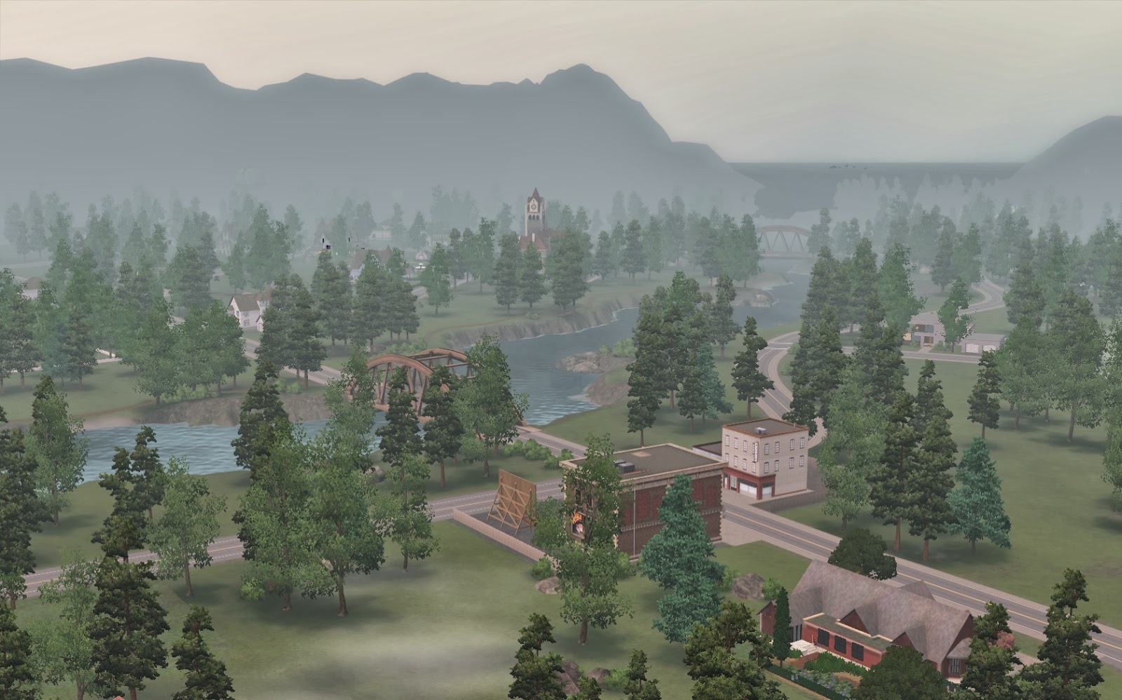 Summer's Little Sims 3 Garden Moonlight Falls (The Sims 3