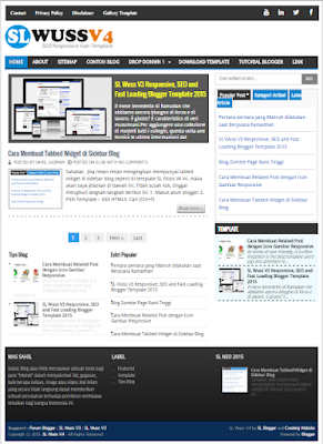 3. SL Wuss V4 Blogger Template