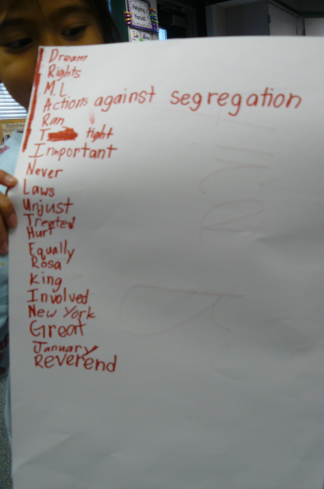 Learning in Room 206: Dr MLK Jr Acrostic Poems