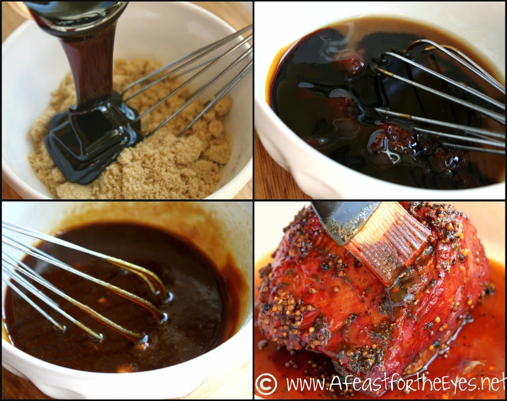 A Feast for the Eyes Roasted Corned Beef with a Bourbon Molasses Glaze