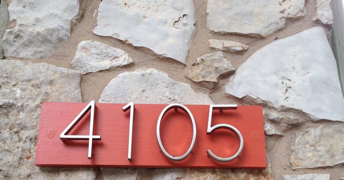 Mad for MidCentury DIY MidCentury Modern House Numbers