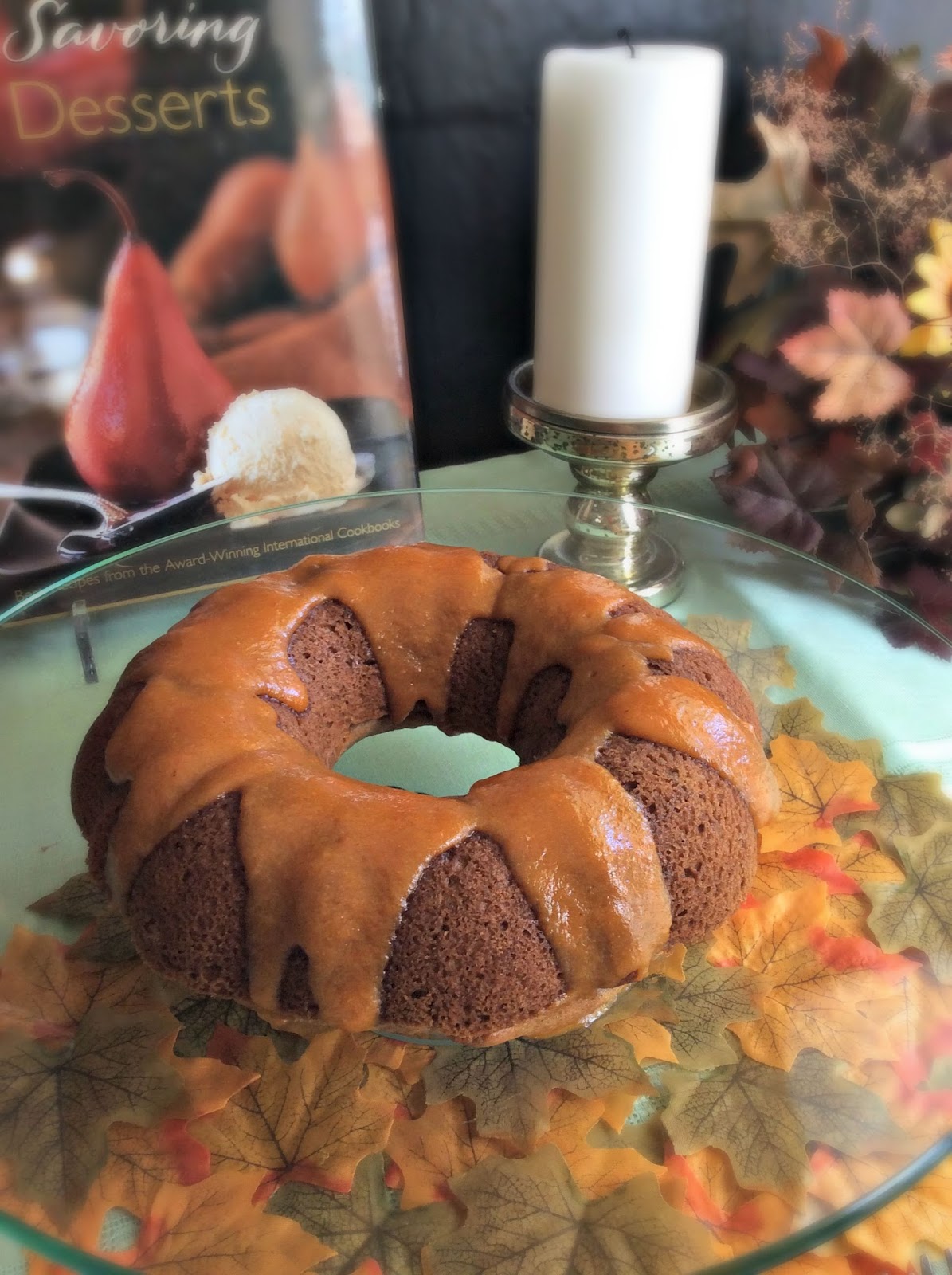 Cooking On A Budget Cinnamon Buttermilk Bundt with Pumpkin Glaze