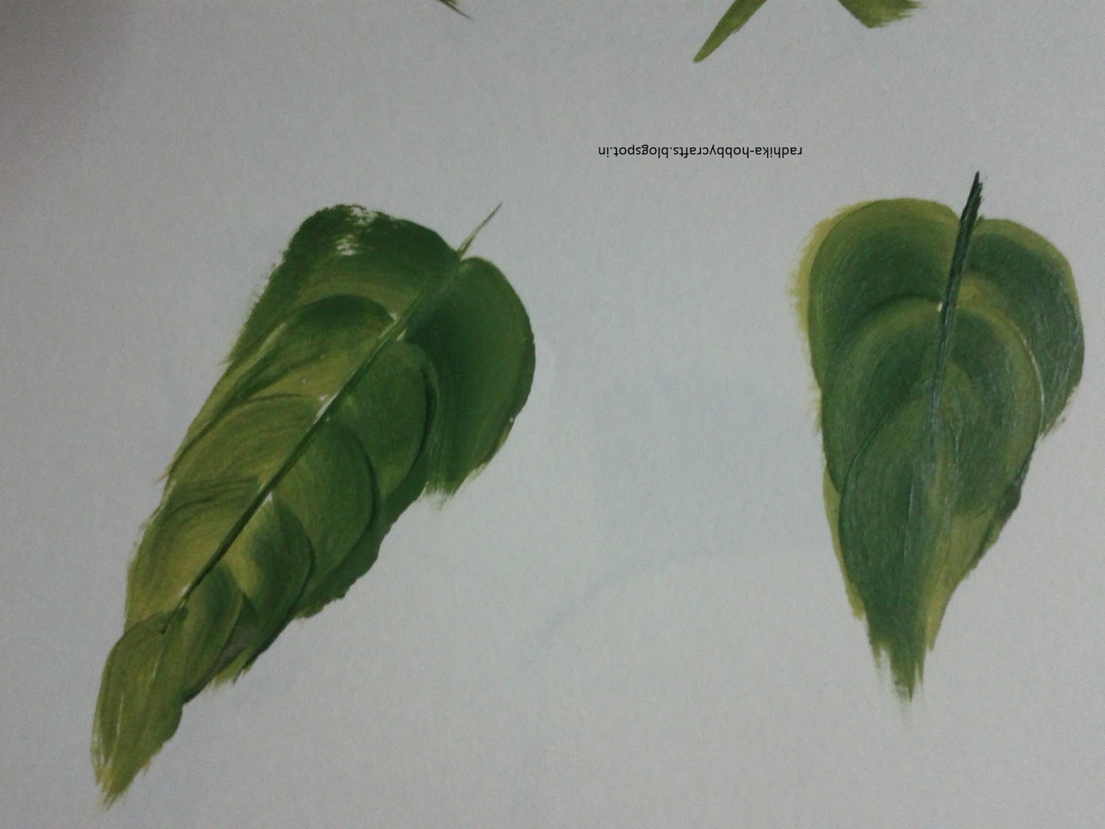 Hobby Crafts ) One stroke painting leaves