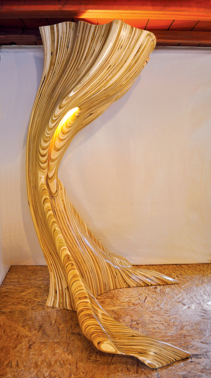 David Knopp Sculpture Latest work completed, laminated birch plywood