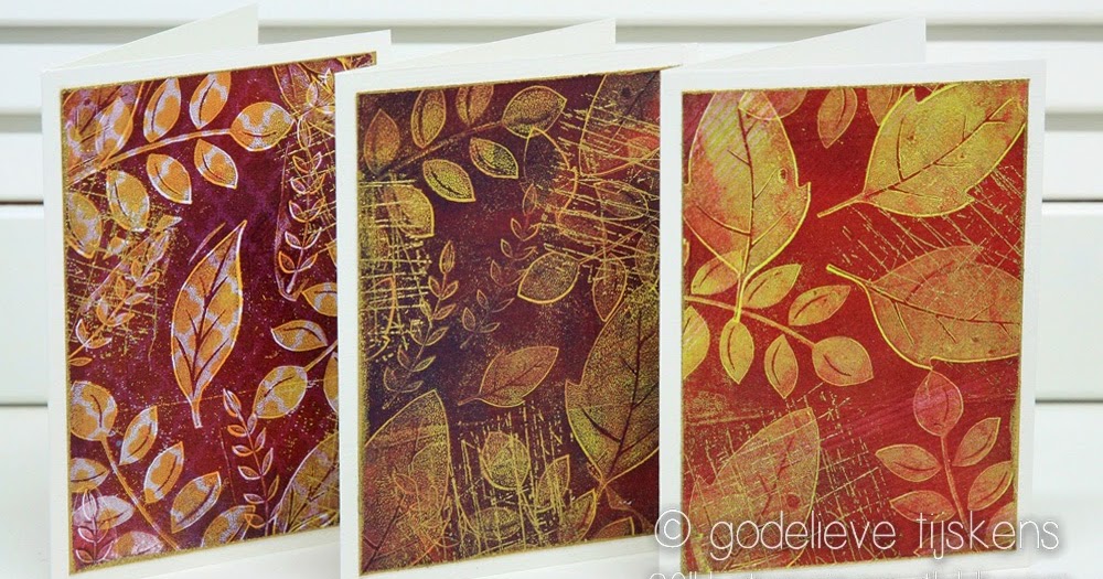 StampingMathilda Gold Embossing on Gelli Prints
