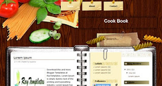 Cook Book Blogger Template