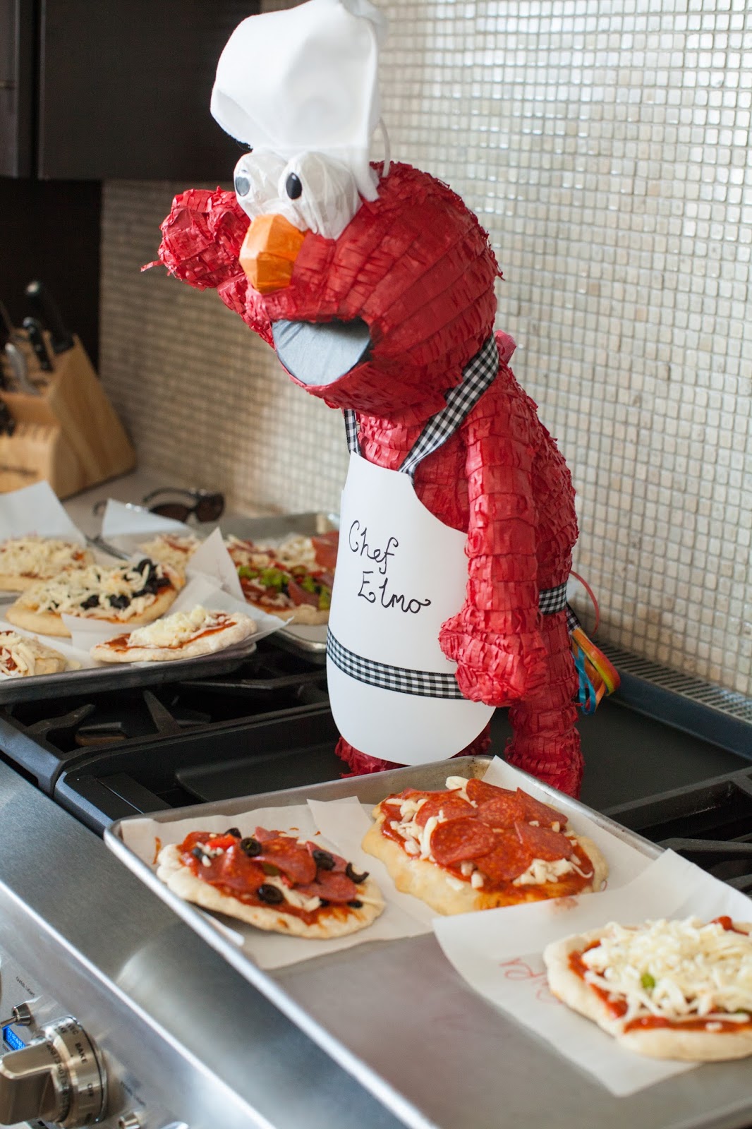 The Party Wall Chef Elmo Play Kitchen Birthday Party