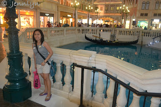 Gondola inside the hotel Venetian Macao Resort Hotel