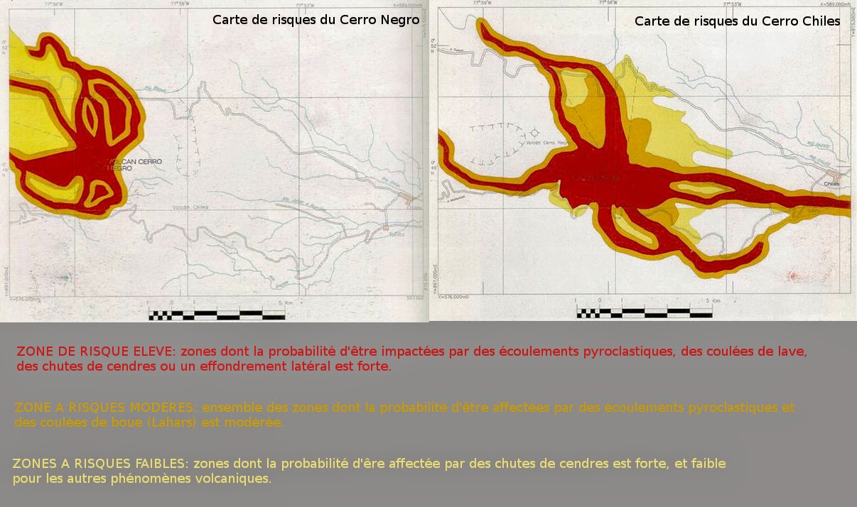 Les cartes de risques du volcan Cerro Negro de Mayasquer Les cartes de risques du volcan Cerro Negro de Mayasquer