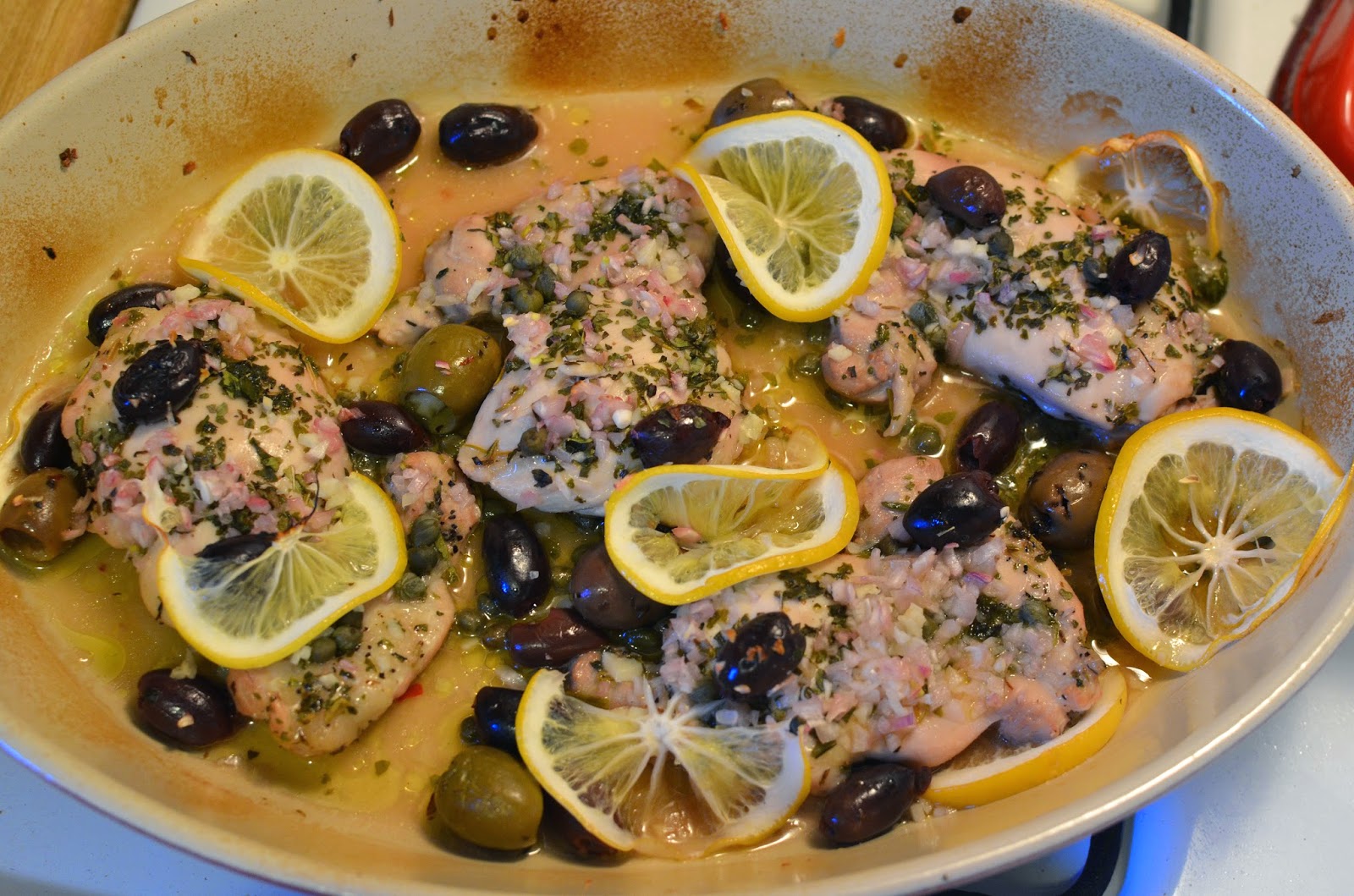 Jes' CrossFit Blog Baked Chicken with Capers and Olives