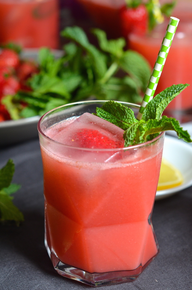 Strawberry Lemon Vodka Punch Always Order Dessert