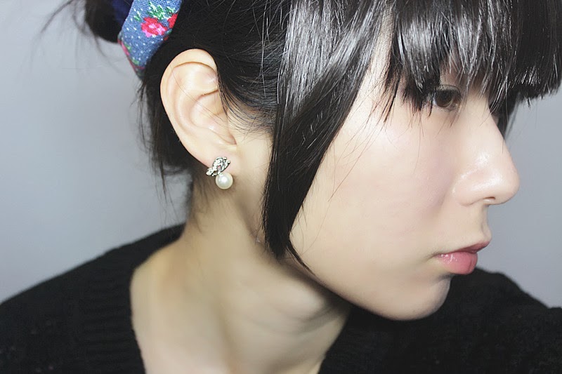 Korean Fashion Style Exquisite Butterfly Shape Olivet Earrings