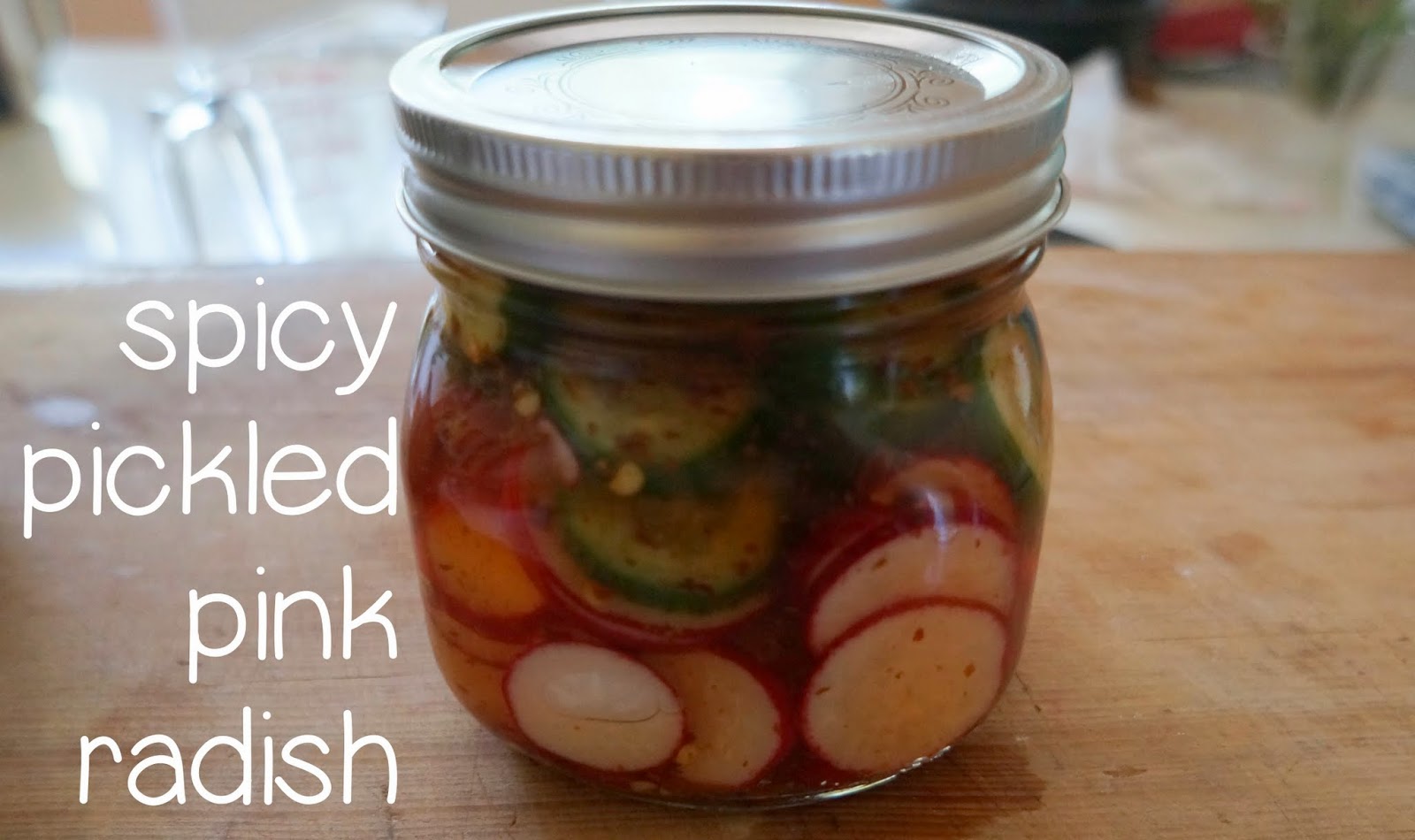 Spicy Pickled Pink Radish