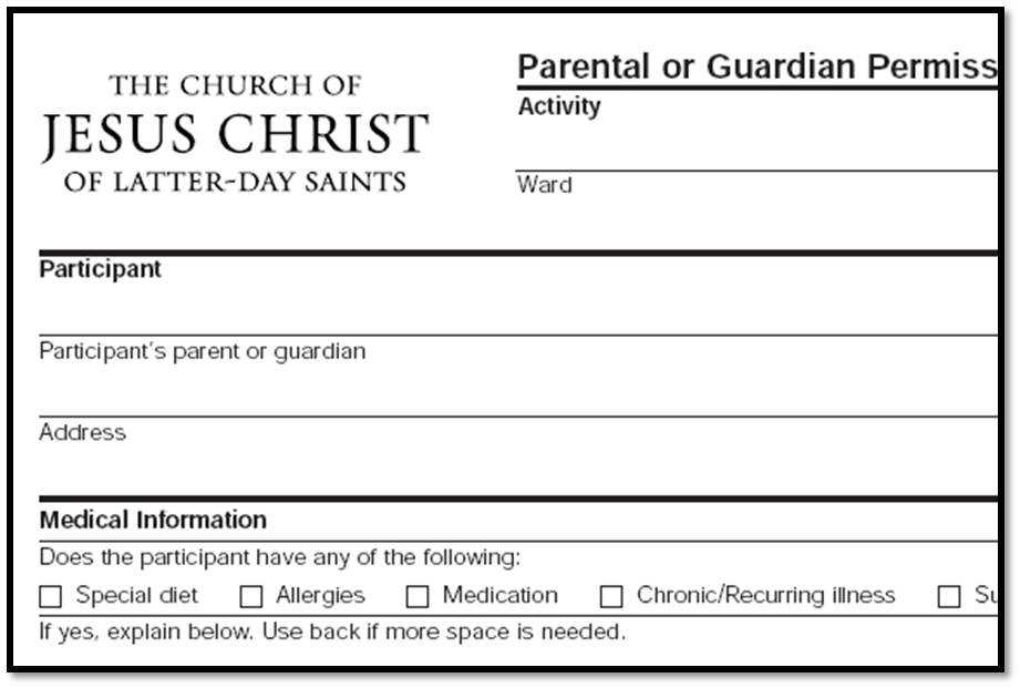 permission form template