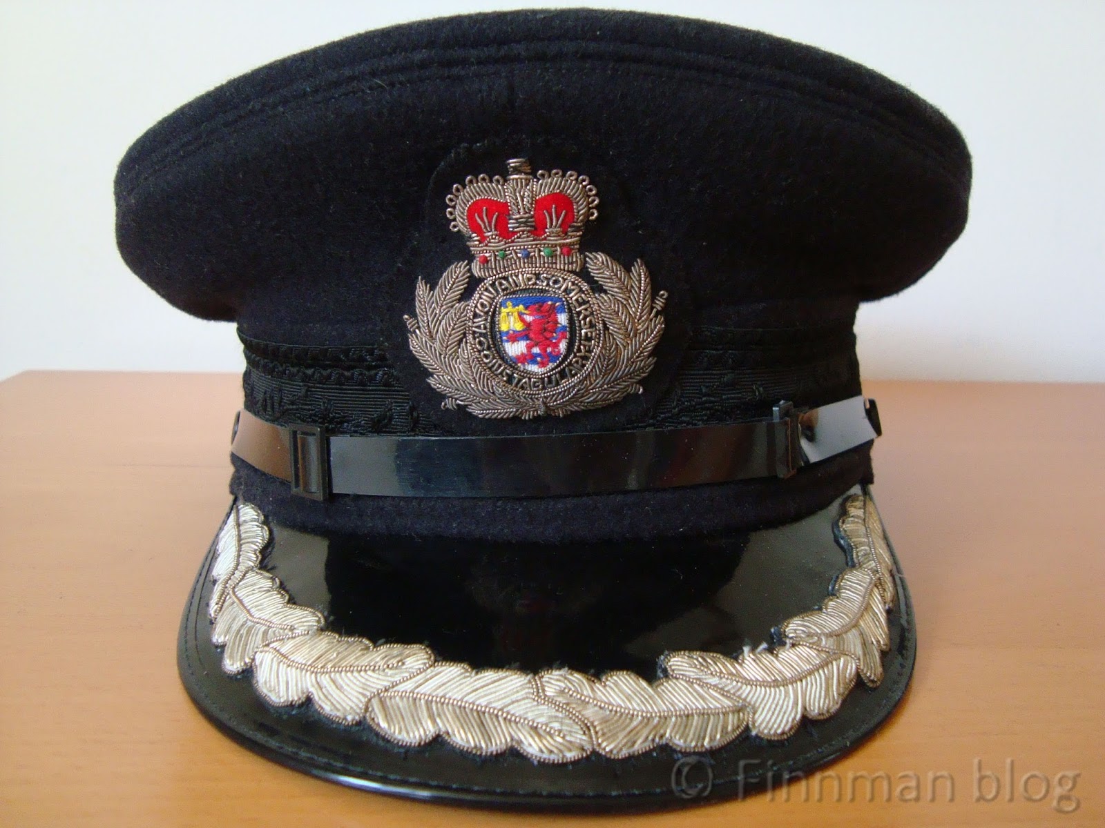 British Police Senior Officer's Peak for Peaked Cap Hat SUPERINTENDENT Ranks