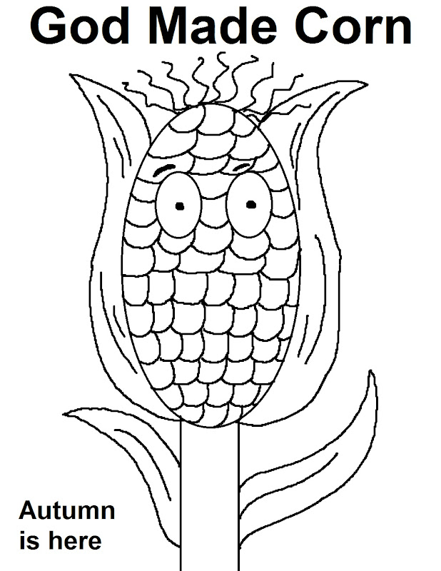god made corn coloring page just print this fun coloring page off for title=