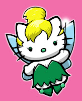 Hello Kitty in Tinkerbell costume