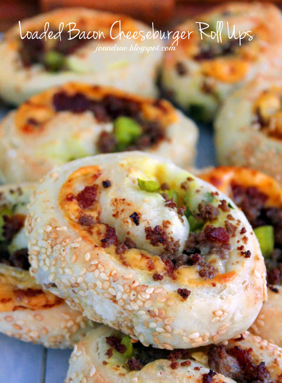 Jo and Sue Loaded Bacon Cheeseburger Roll Ups