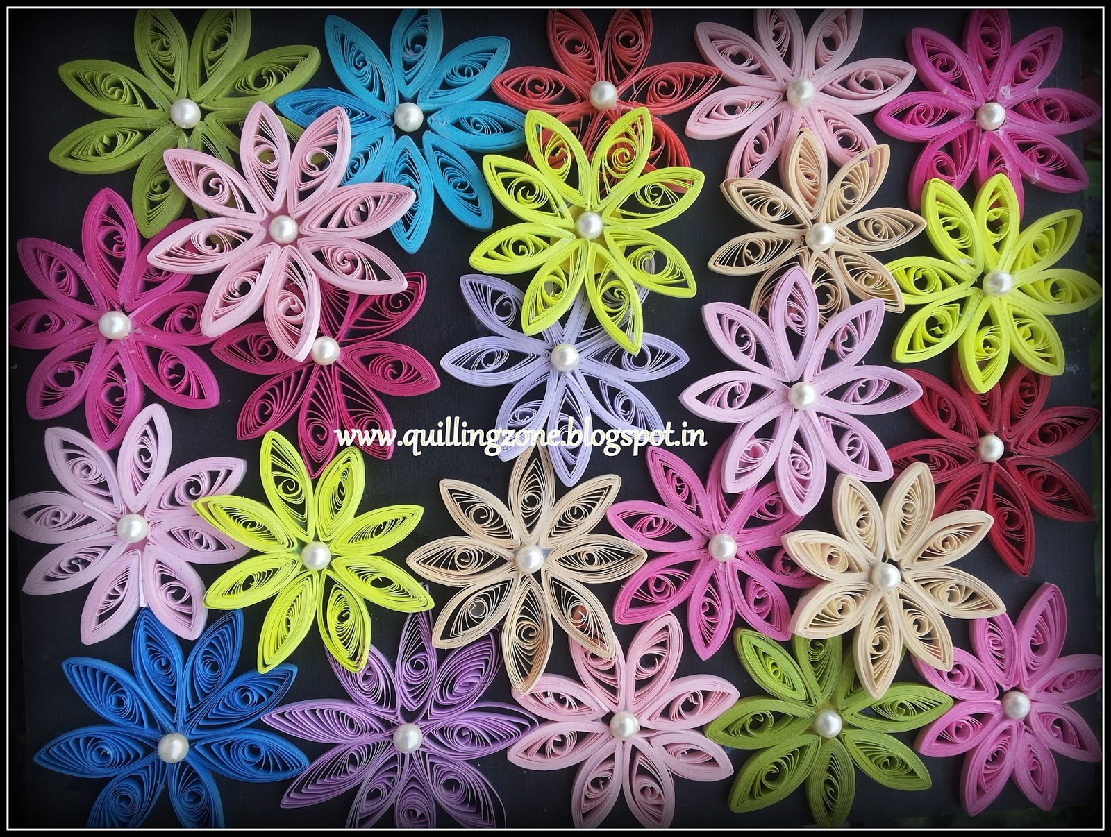 My Quilling Zone Assorted quilling daisies