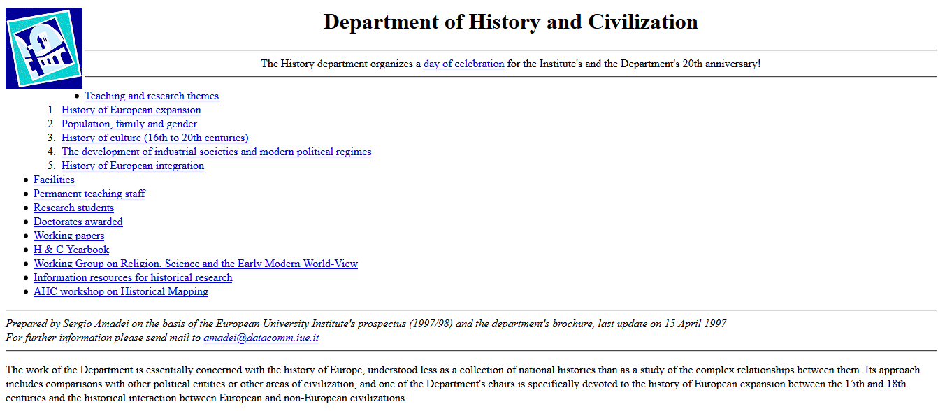 Digital & Public History History of an early digital academic library