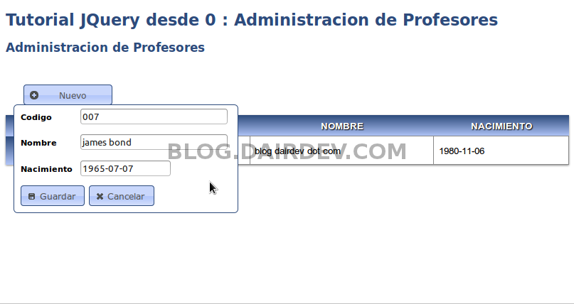 Tutorial Php Ajax Jquery | tutorial crud ajax con jquery y php desarrollo y otras Tutorial Php Ajax Jquery | tutorial crud ajax con jquery y php desarrollo y otras