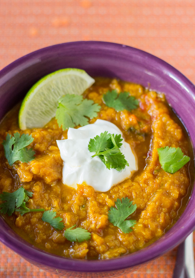Bakeaholic Mama Slow Cooker Indian Butternut Squash and Red Lentil Curry