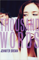 book cover of Thousand Words by Jennifer Brown