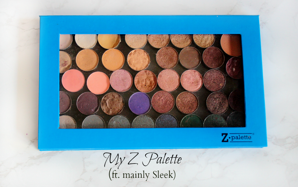 Z Palette with Sleek Eyeshadows