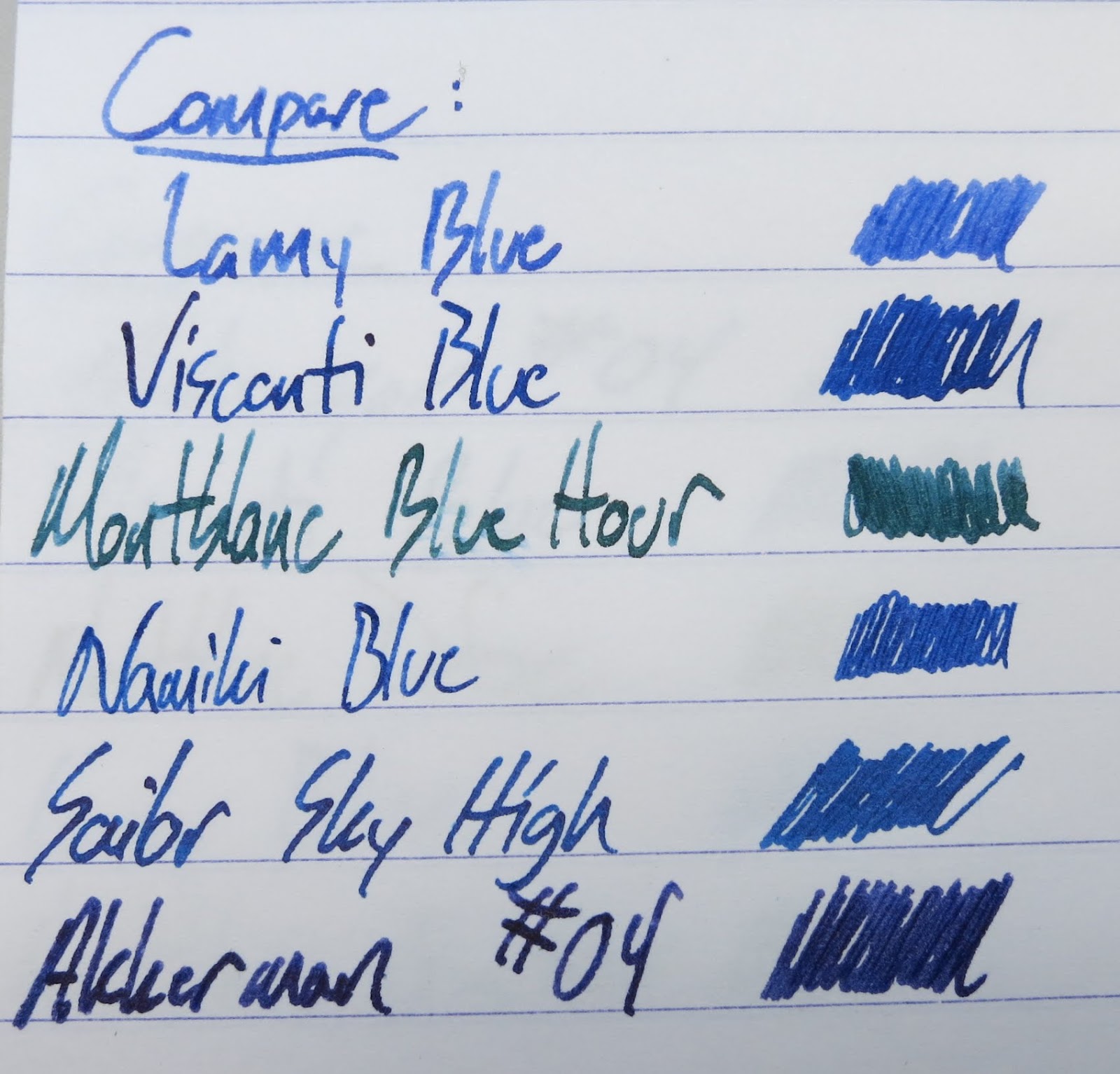 Ink Review #378: Lamy Blue Black — Mountain of Ink