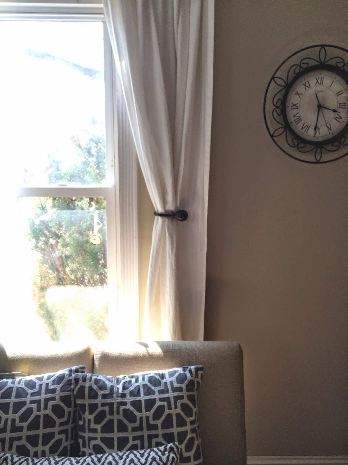 This Little House of Mine Hanging Curtain Pull Backs