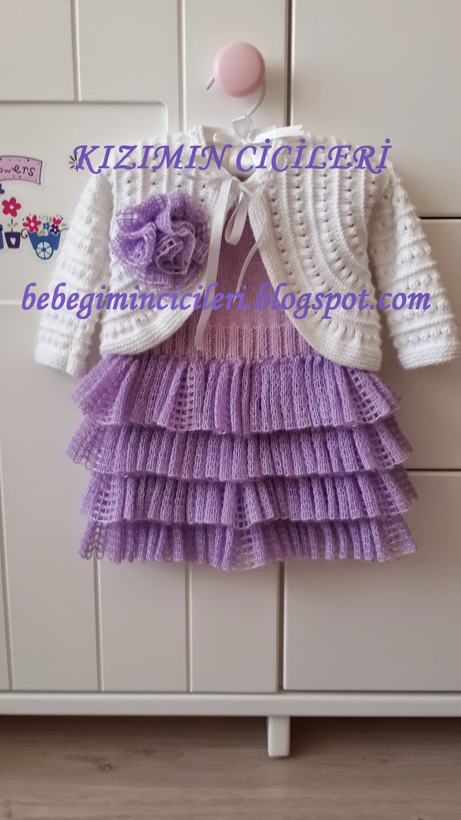 KIZIMIN CİCİLERİ LİLA BEBEK JİLESİ VE BOLERO