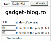 Date's day, week, day