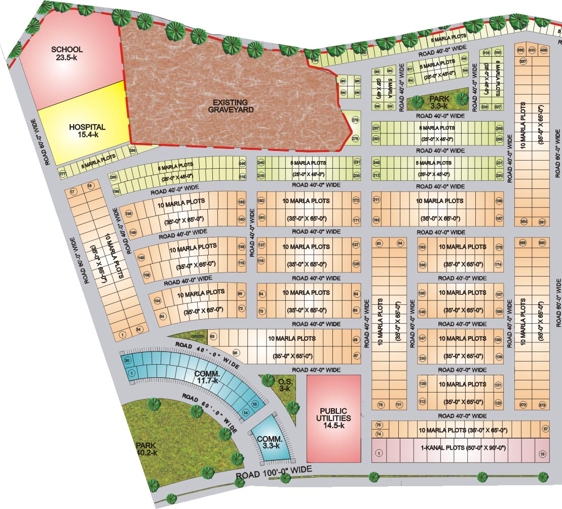 Broadway Estates Lahore Paragon City An Overview & Maps