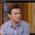 2013-08-07 Chris Colfer Mentions Adam on Glee at Kelly & Michael Show