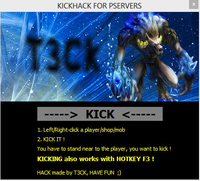 Metin2 Hile Pvpserver OneShot Oyuncuyu Serverden Atma Botu indir