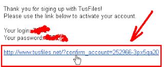 Mendaftar Di Tusfiles Dapat menghasilkan Dollar Klik Confirmasi Registrasi Anda