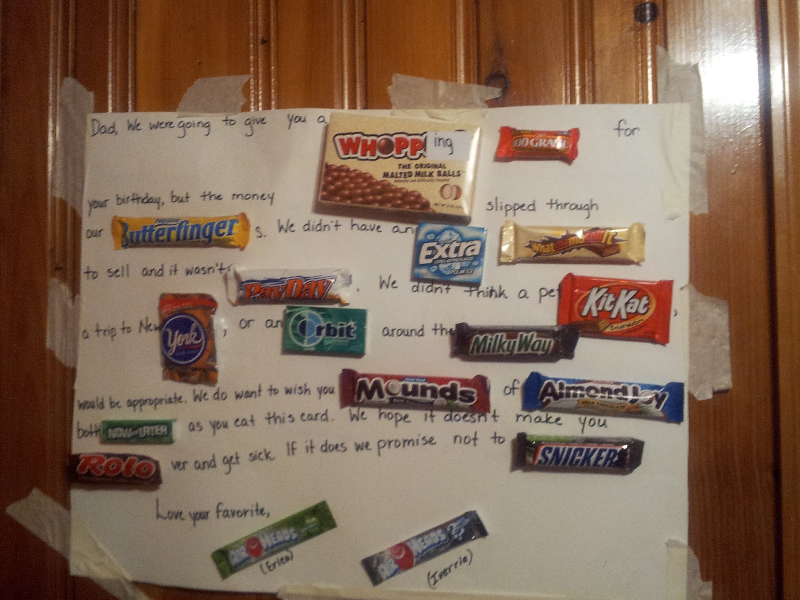 surprise for father's birthday
