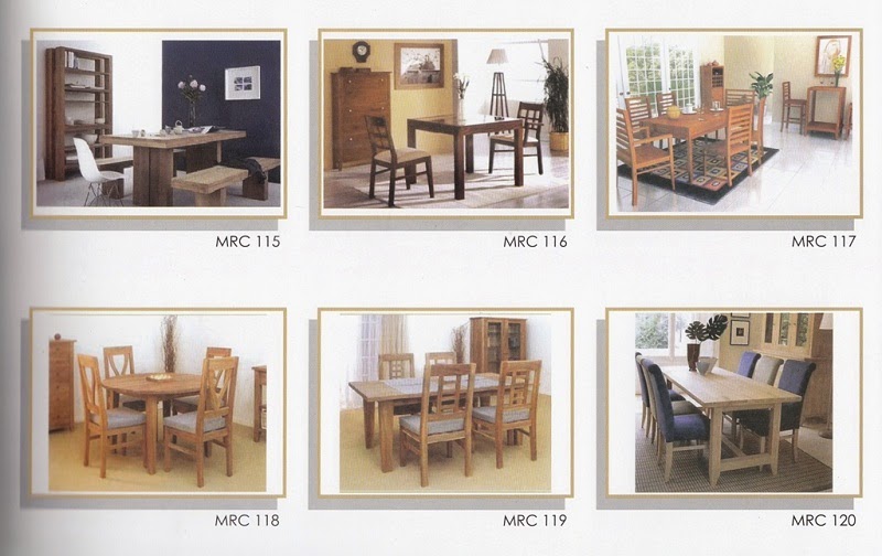 KATALOG GAMBAR MEBEL JEPARA SET MEJA MAKAN MINIMALIS MRC 115 - 120 SET MEJA MAKAN MINIMALIS MRC 115 - 120