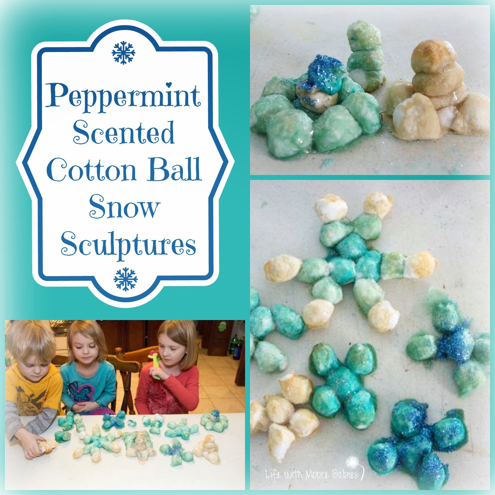 How to Make Peppermint Scented Cotton Ball Sculptures Life with Moore