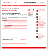 Simple SEO Red Faster Blogger Template Naughtyric Blog