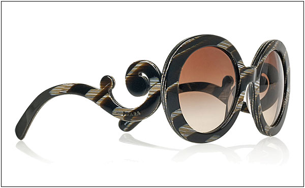 prada sunglasses round frame