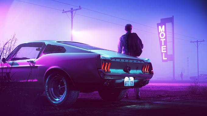 Mustang Neon Wallpaper