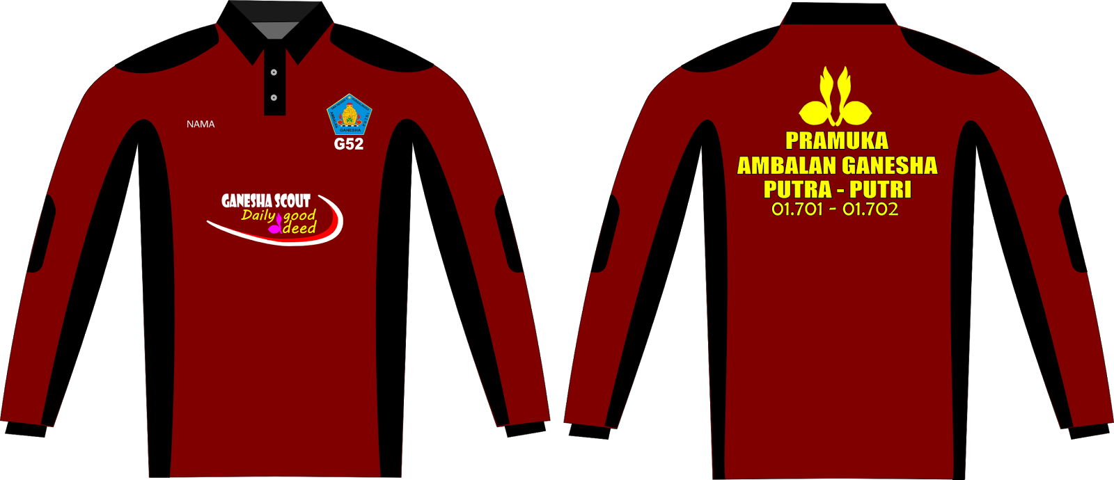 Design Baju Lapangan Pramuka