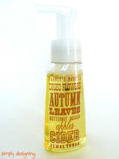 Autumn Soap Label | #silhouette #autumn #fall #soap | at Simply Designing