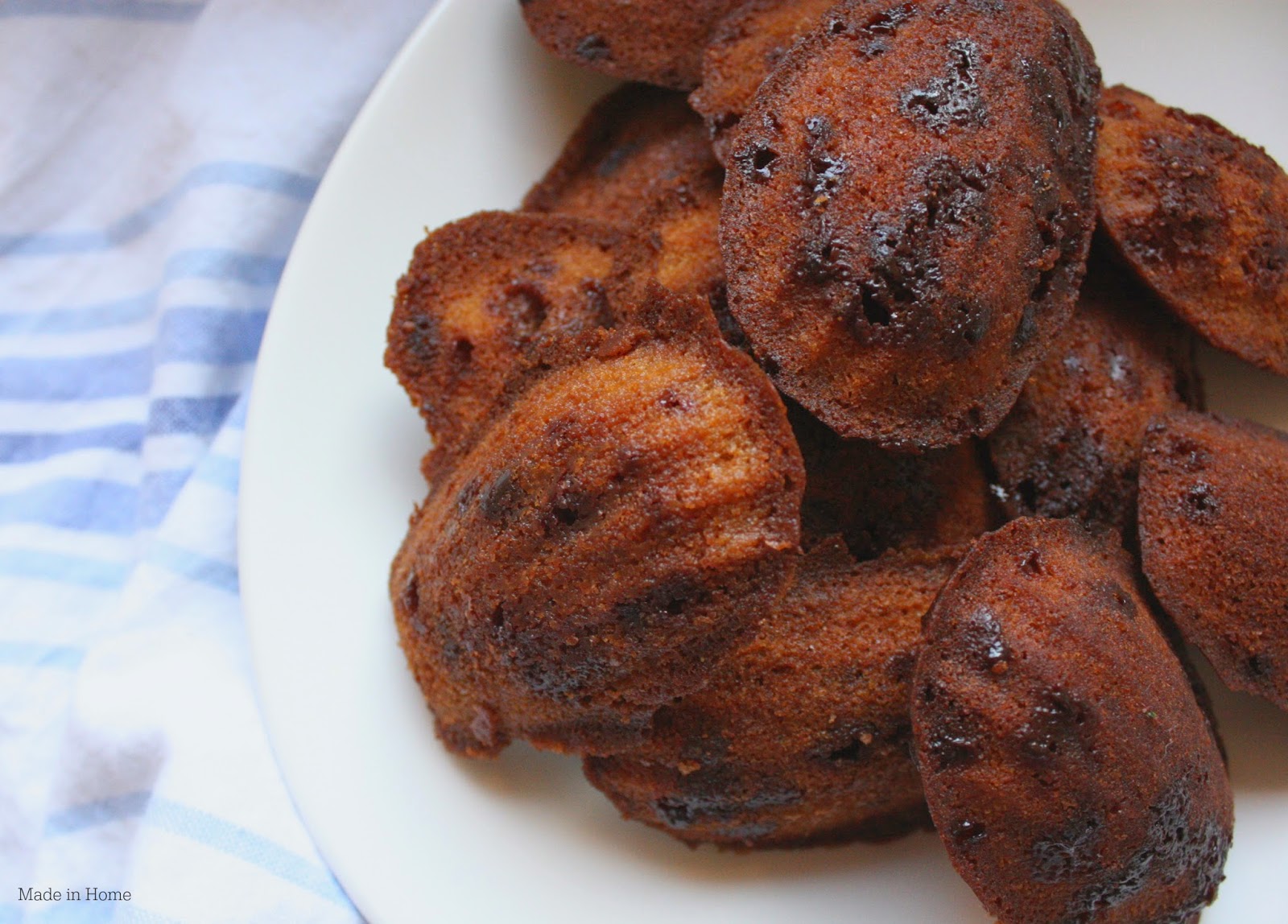 Made in Home Almond and Chocolate Madeleines Baking