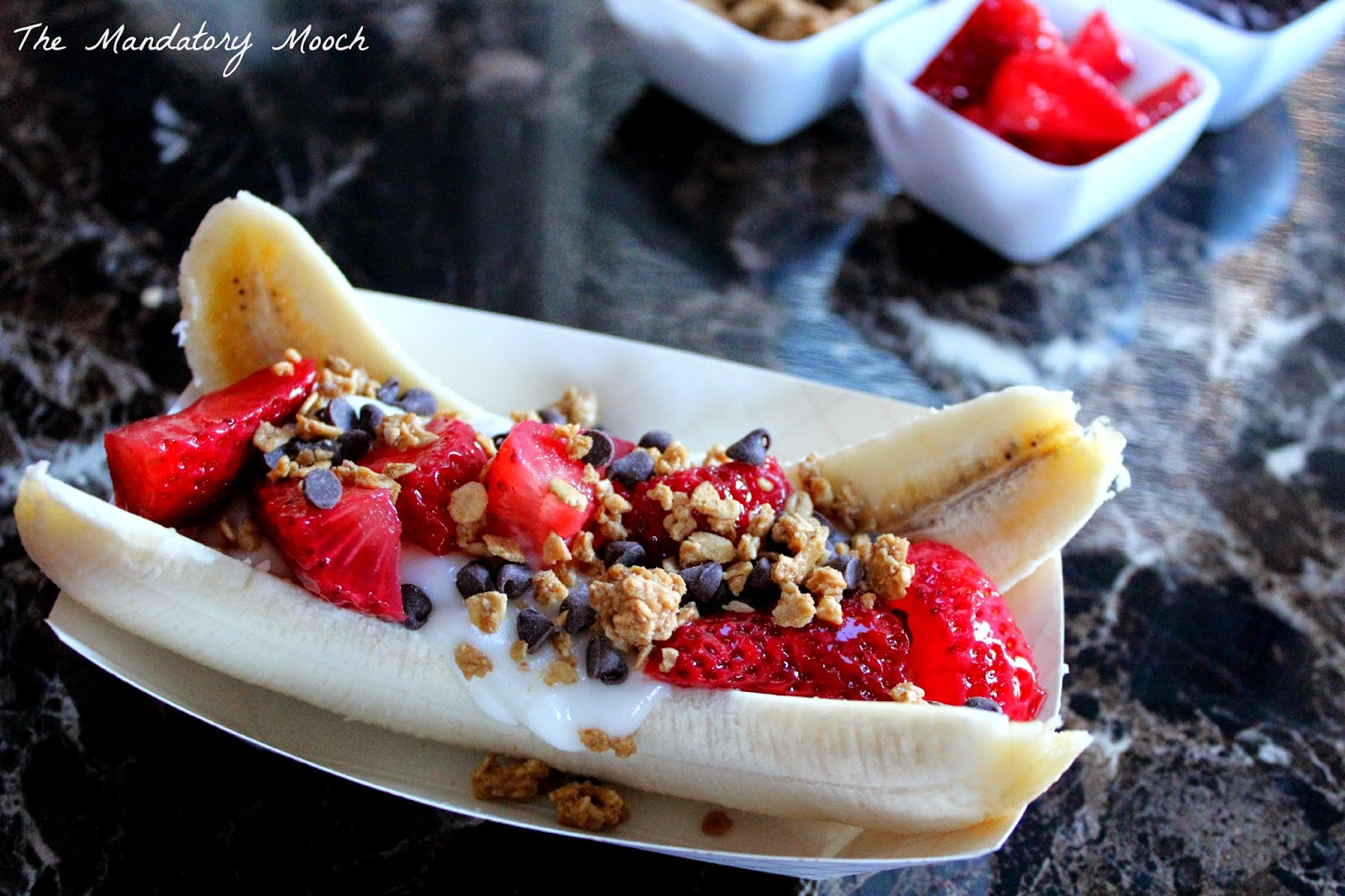 The Mandatory Mooch Yogurt Banana Split