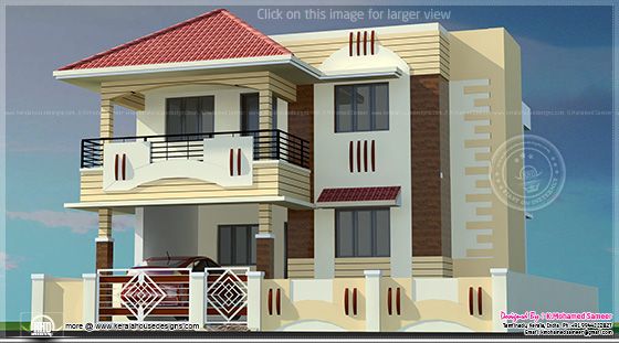 India villa elevation