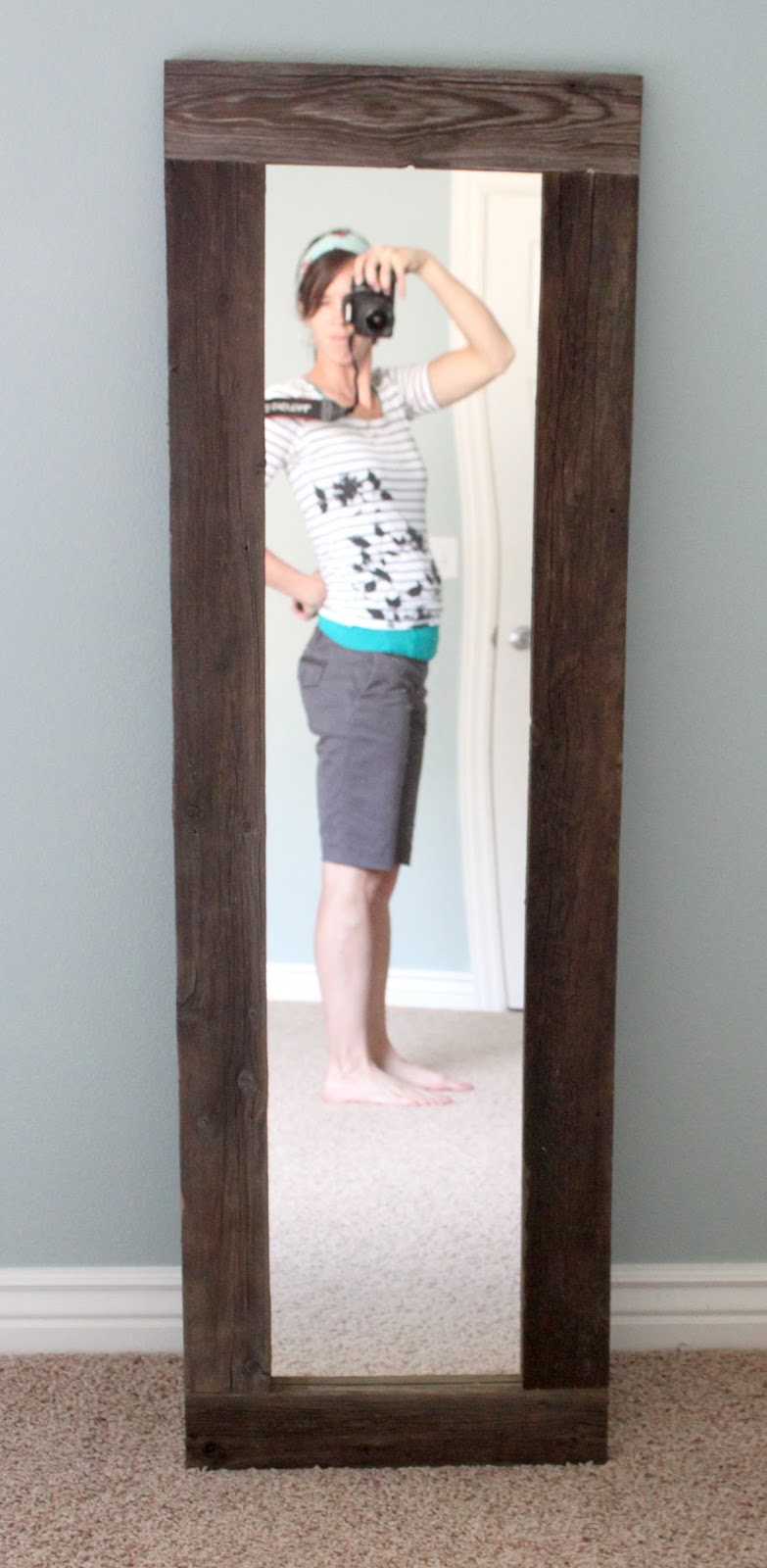 creatively christy DIY Reclaimed Wood Framed Mirror
