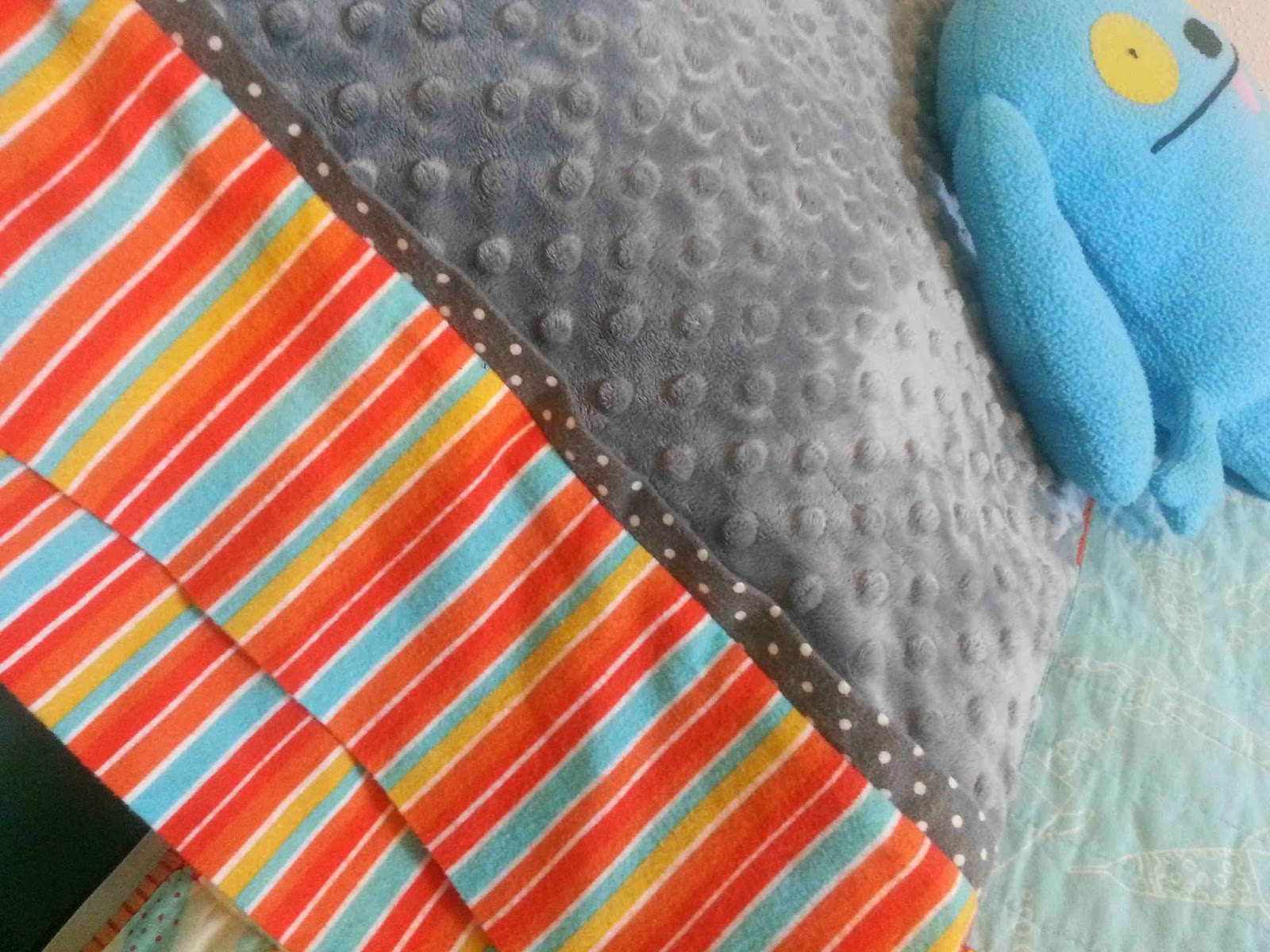 Made by Me. Shared with you. Minky and Flannel Magic Pillowcase