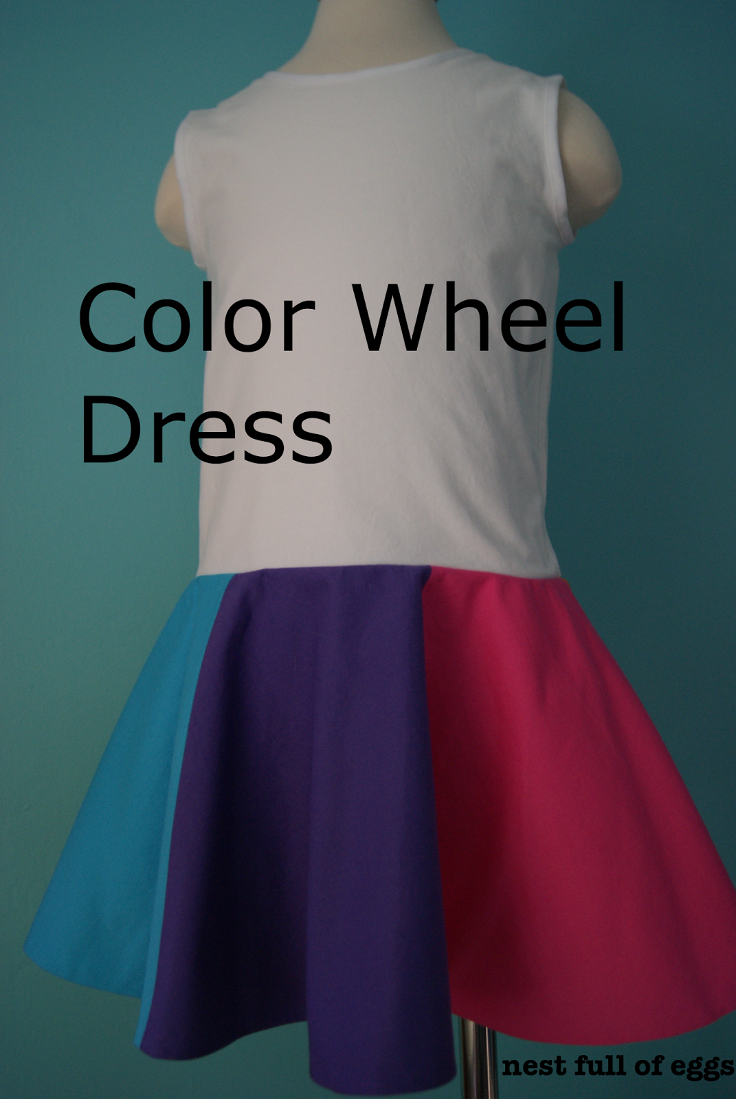 nest full of eggs: Color Wheel Dress Tutorial